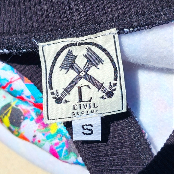 2pc. Civil Regime paint splatter outfit - Picture 3 of 7